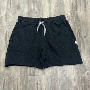 Vuori dark gray cut off shorts- 13” flat lay waist